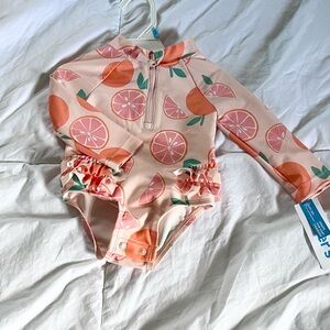 Carter's Peach and Orange baby Swim one piece 6 month